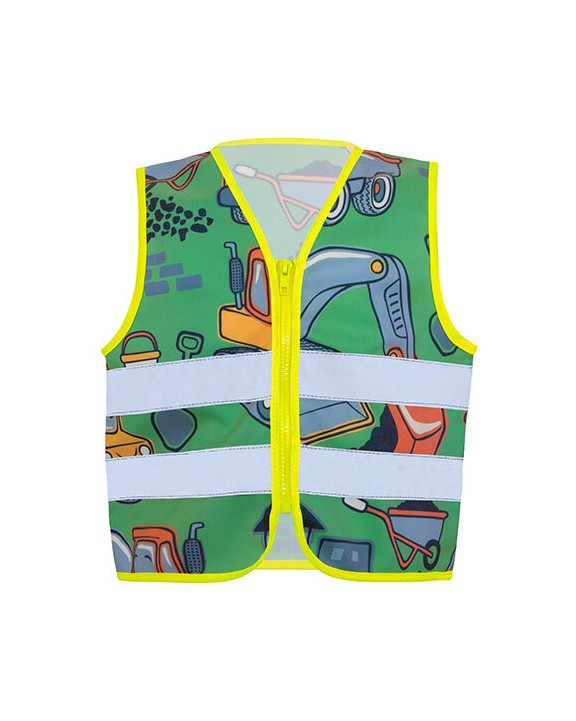 KORNTEX Children´s Safety Vest Action Working Heroes CO² Neutral Warnweste personalisierbar