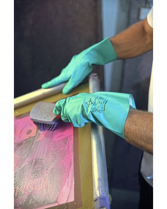 KORNTEX Nitrile Gloves Velourised Ankara Mütze, Schal & Handschuh personalisierbar