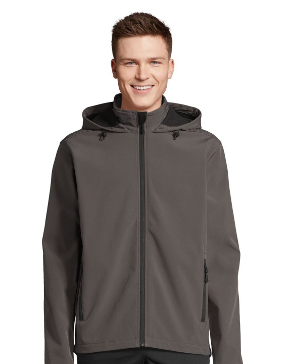 SOL'S Men´s Race Softshell Hooded Jacket Softshell personalisierbar