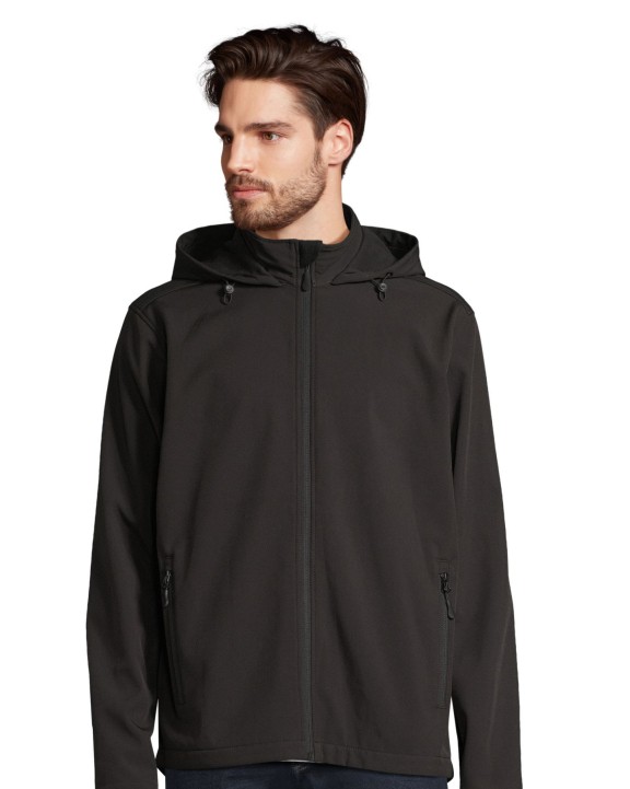 SOL'S Men´s Race Softshell Hooded Jacket Softshell personalisierbar
