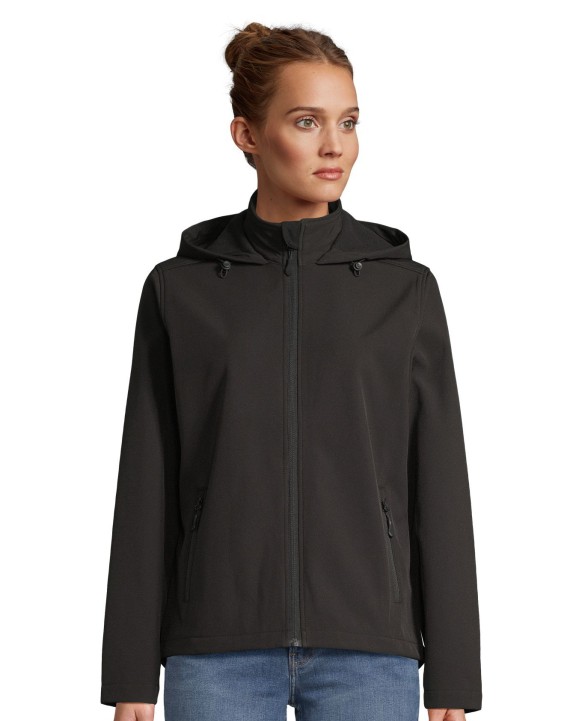 SOL'S Women´s Race Softshell Hooded Jacket Softshell personalisierbar