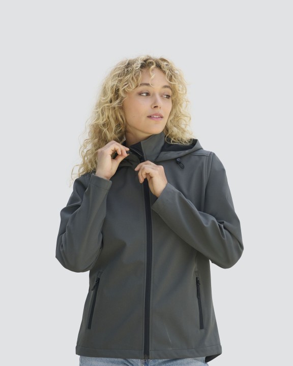 SOL'S Women´s Race Softshell Hooded Jacket Softshell personalisierbar