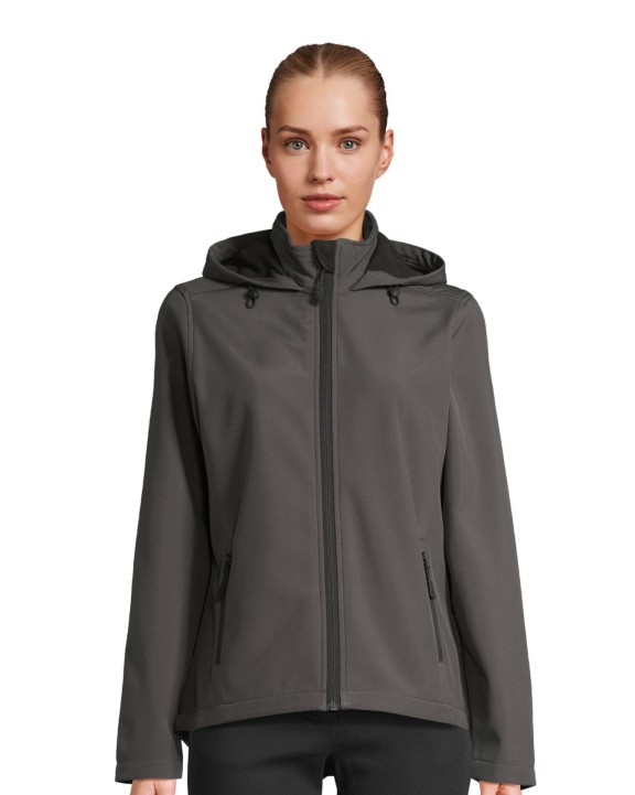SOL'S Women´s Race Softshell Hooded Jacket Softshell personalisierbar