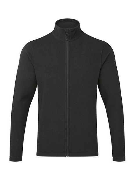 PREMIER Men´s ´Recyclight´ Full Zip Micro Fleece noir personnalisable
