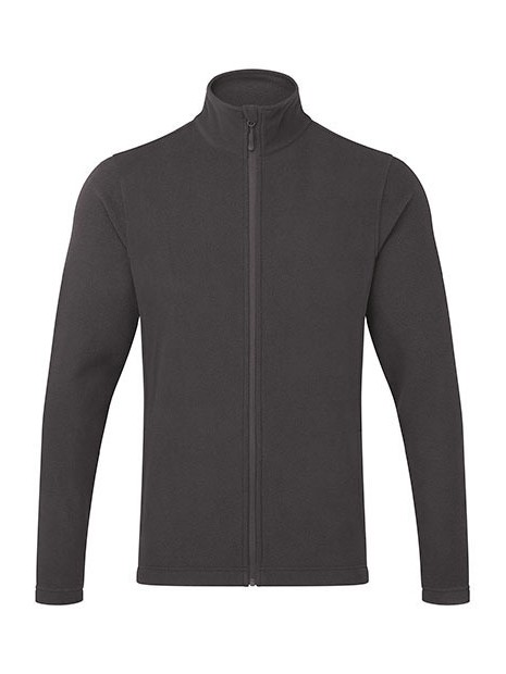 PREMIER Men´s ´Recyclight´ Full Zip Micro Fleece dark grey personnalisable