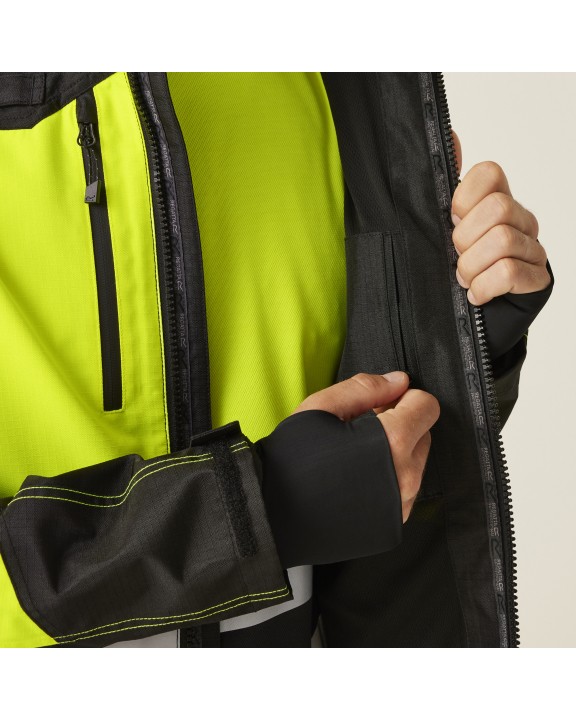 REGATTA Hi-Vis X-Pro Waterproof Shell Jacket (Class 2) Jacke personalisierbar