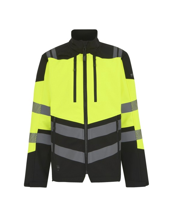 REGATTA Hi-Vis X-Pro 3 Layer Softshell Jacket (Class 2) Softshell personalisierbar