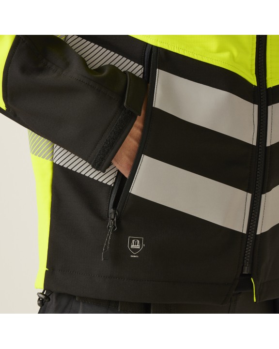 Softshell personnalisable REGATTA Hi-Vis X-Pro 3 Layer Softshell Jacket (Class 2)