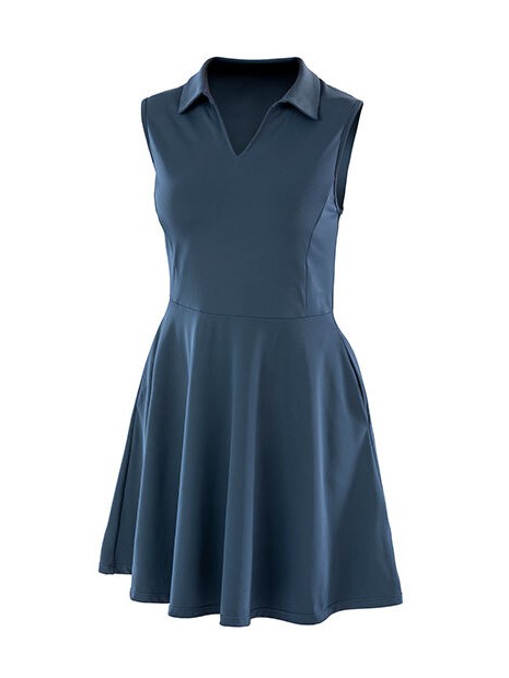 RESULT Recycled Womens Fitness Dress bleu marine personnalisable