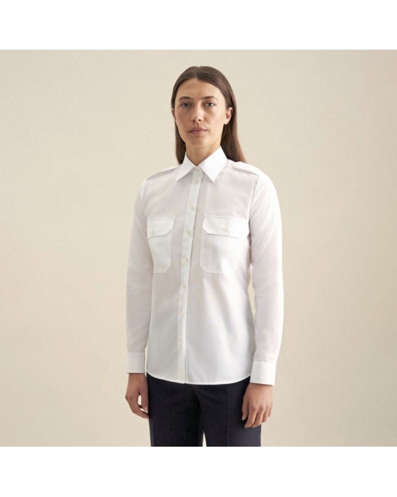 Chemise personnalisable SEIDENSTICKER Women´s Pilot Blouse Regular Fit Longsleeve
