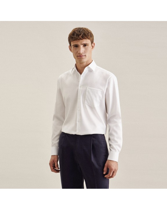 Hemd SEIDENSTICKER Men´s Shirt Regular Fit Fine Twill Longsleeve voor bedrukking &amp; borduring