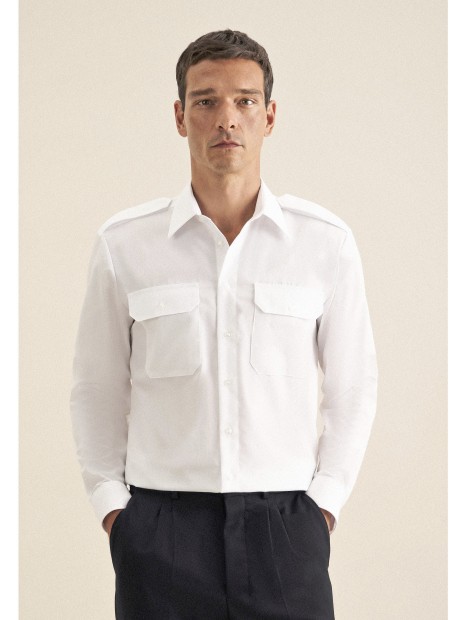 SEIDENSTICKER Men´s Pilot Shirt Regular Longsleeve  personnalisable