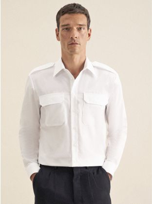 Men´s Pilot Shirt Regular Longsleeve