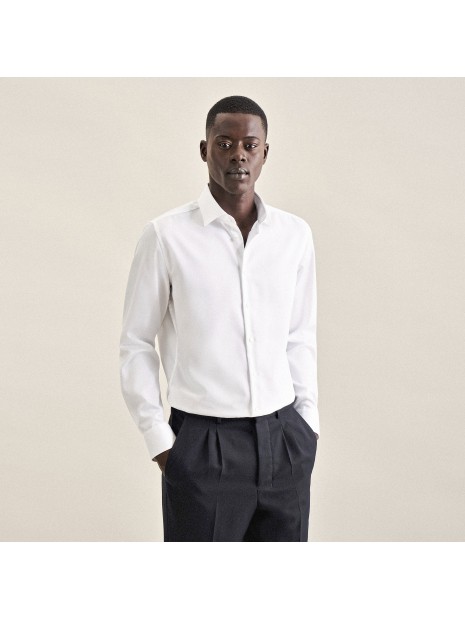 SEIDENSTICKER Men´s Shirt Shaped Fit Fine Twill Longsleeve  personnalisable