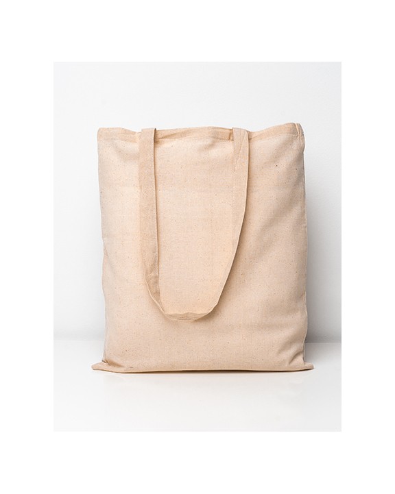 PRINTWEAR Cotton Bag BASIC Long Handles Tote Bag personalisierbar