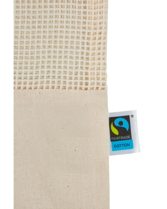 PRINTWEAR Fairtrade Cotton Mesh Bag Tasche personalisierbar