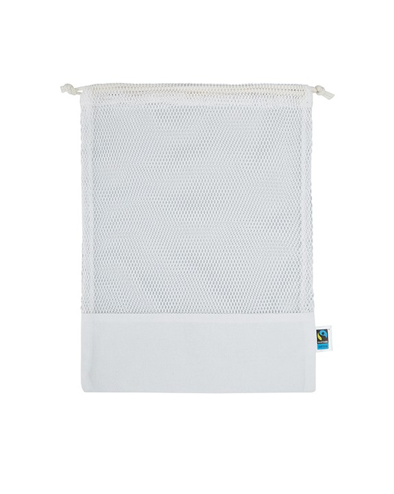 PRINTWEAR Fairtrade Cotton Mesh Bag Tasche personalisierbar
