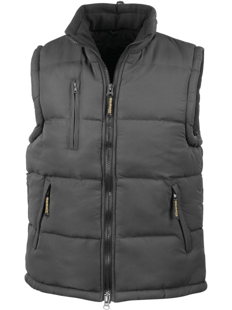 RESULT Bodywarmer doublé noir personnalisable
