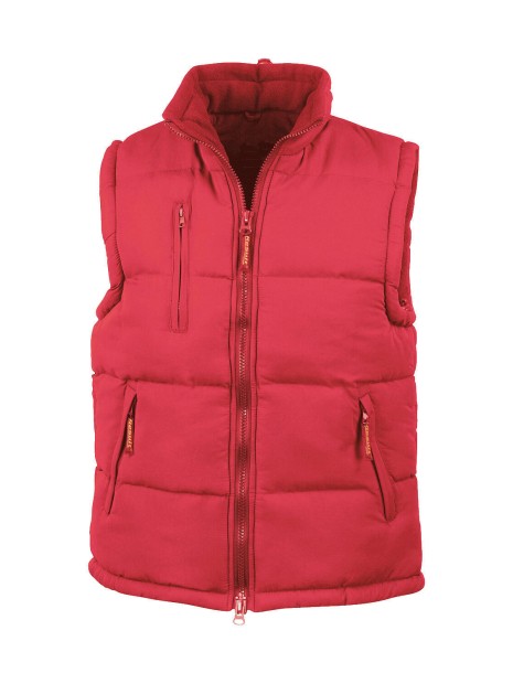 RESULT Bodywarmer doublé rouge personnalisable