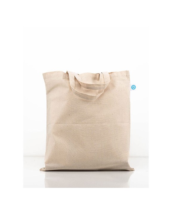 PRINTWEAR Recycled Cotton Bag Short Handles Tasche personalisierbar