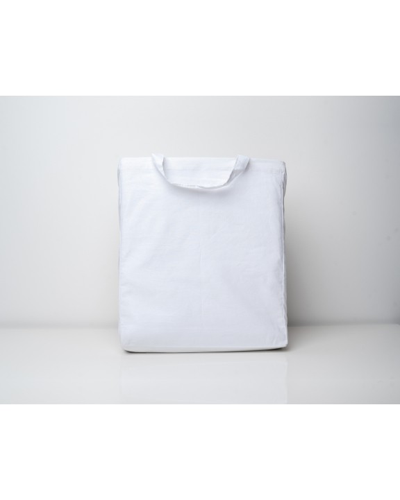 PRINTWEAR Cotton Bag Side Fold Short Handles Tasche personalisierbar