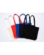 PRINTWEAR Cotton Bag Side Fold Long Handles Tote Bag personalisierbar