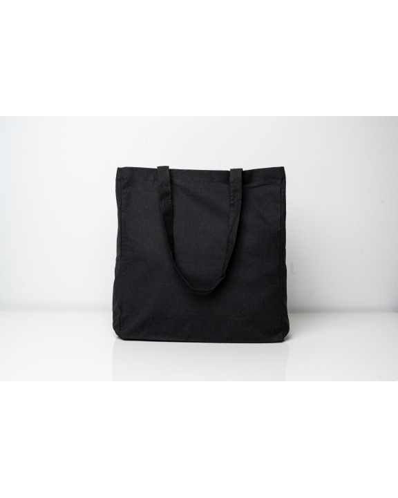 PRINTWEAR Cotton Bag Side Fold Long Handles Tote Bag personalisierbar