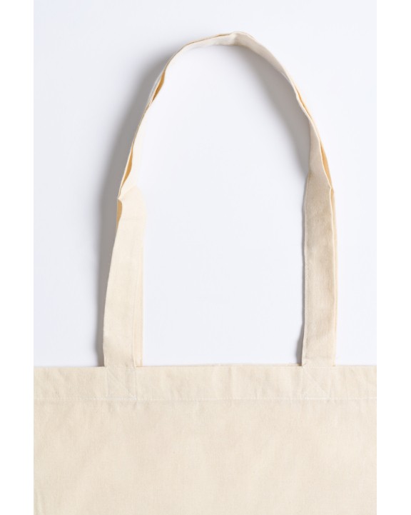 PRINTWEAR Cotton Bag Side Fold Long Handles Tote Bag personalisierbar