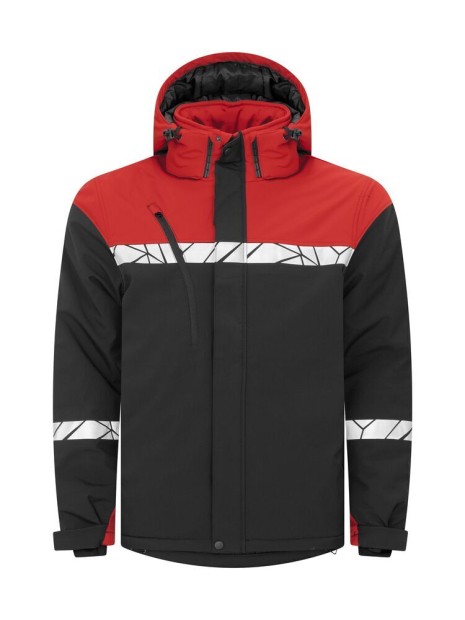 PROJOB 7413 PROGRESSION SOFTSHELL DOUBLEE black / red personnalisable