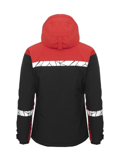 PROJOB 7418 PROGRESSION SOFTSHELL DOUBLEE FEMME black / red personnalisable