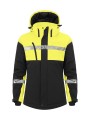 PROJOB 7418 PROGRESSION SOFTSHELL DOUBLEE FEMME noir/jaune personnalisable