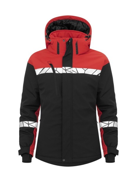 PROJOB 7418 PROGRESSION SOFTSHELL DOUBLEE FEMME black / red personnalisable