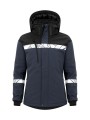 PROJOB 7418 PROGRESSION SOFTSHELL DOUBLEE FEMME bleu marine/noir personnalisable