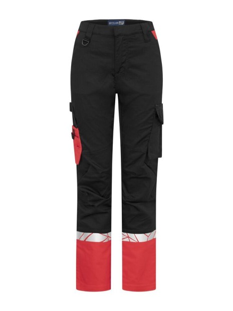 PROJOB 7511 PROGRESSION PANTALON DE SERVICE FEMME black / red personnalisable