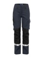 PROJOB 7512 PROGRESSION PANTALON DE TRAVAIL AVEC POCHES GENOUILLÈRES FEMME bleu marine/noir personnalisable