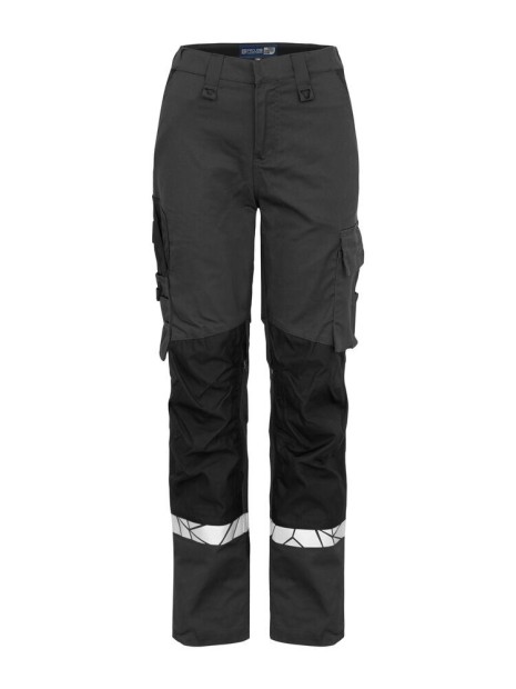 PROJOB 7512 PROGRESSION PANTALON DE TRAVAIL AVEC POCHES GENOUILLÈRES FEMME gris/noir personnalisable