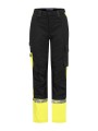 PROJOB 7512 PROGRESSION PANTALON DE TRAVAIL AVEC POCHES GENOUILLÈRES FEMME noir/jaune personnalisable