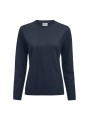 PRINTER Heavier Pro L/S 
T-Shirt Femme bleu marine foncé personnalisable