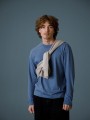 T-Shirts à personnaliser COTTOVER Relaxed T-shirt LS (GOTS) bleu dusty