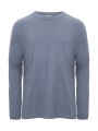 COTTOVER Relaxed T-shirt LS (GOTS) bleu dusty personnalisable