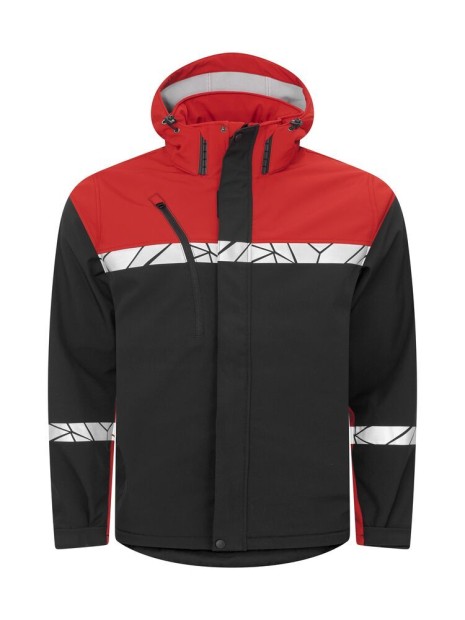 PROJOB 7400 PROGRESSION SOFTSHELL black / red personnalisable