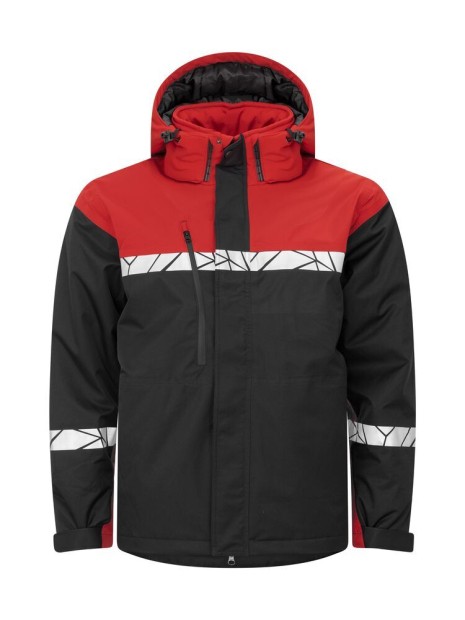 PROJOB 7415 PROGRESSION SHELL JACKET PADDED black / red personnalisable