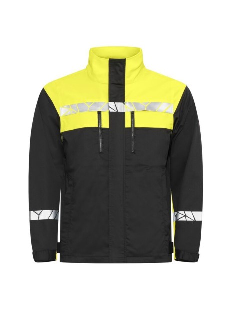 PROJOB 7416 PROGRESSION VESTE DE TRAVAIL noir/jaune personnalisable