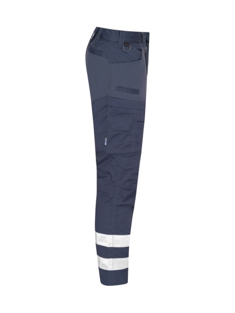 PROJOB 2509 PANTALON EXTENSIBLE, RÉFLECTEURS bleu marine personnalisable