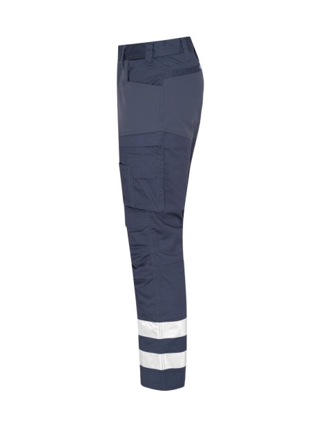 PROJOB 2509 PANTALON EXTENSIBLE, RÉFLECTEURS bleu marine personnalisable