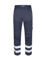 PROJOB 2509 PANTALON EXTENSIBLE, RÉFLECTEURS bleu marine personnalisable