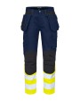 Pantalon personnalisable PROJOB 6560 PANTALON CORDURA STRETCH EN ISO 20471 CLASSE 1
