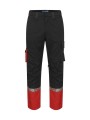 PROJOB 7508 PROGRESSION PANTALON DE TRAVAIL POCHES GENOUILLERES black / red personnalisable