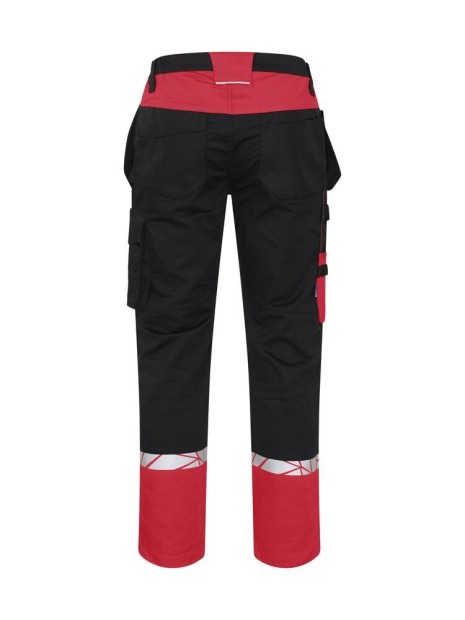 PROJOB 7509 PROGRESSION PANTALON DE TRAVAIL POCHES FLOTTANTES black / red personnalisable