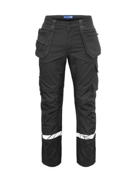 PROJOB 7509 PROGRESSION PANTALON DE TRAVAIL POCHES FLOTTANTES noir/noir personnalisable